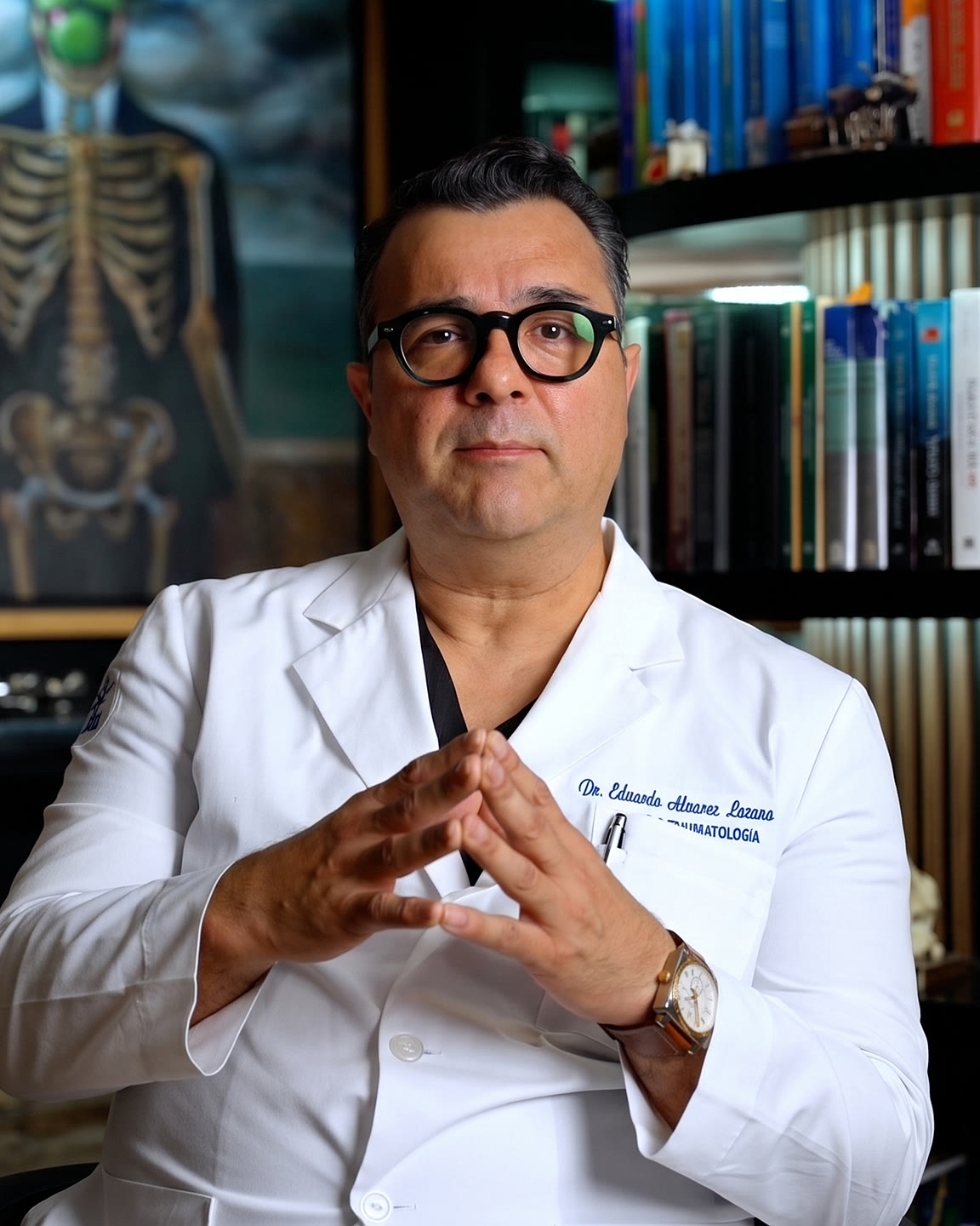 El Dr. Eduardo Álvarez Lozano explicando cuándo hace falta una cirugía